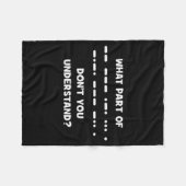 Grappige Morsecode T-shirt Shortwave Ham Radio Cad Fleece Deken (Voorkant (Horizontaal))