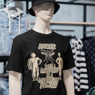 Grappige Mosquito Joke Dad Jokes Mannen Stijl Grap T-shirt