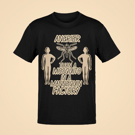 Grappige Mosquito Joke Dad Jokes Mannen Stijl Grap T-shirt