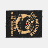 Grappige Mothman Stal Catalytische Converter Mothm Fleece Deken (Voorkant (Horizontaal))