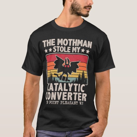 Grappige Mothman stal mijn katalysator Mothman T-shirt (Voorkant)