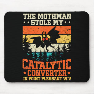 Grappige Mothman Stalem Mijn Katalytische Converte Muismat