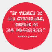 Grappige motivatie en inspirerend quotes ronde sticker (Voorkant)