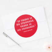 Grappige motivatie en inspirerend quotes ronde sticker (Envelop)