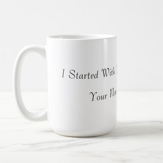 Grappige motivatie gepersonaliseerde mok (Links)