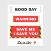 Grappige Motivatie Hardhat Worker - Veilige Waarsc Sticker (Vel)