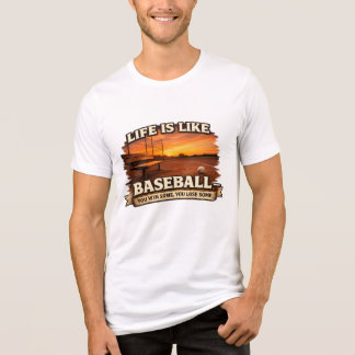 grappige motivatie - leven is als honkbal citaat Tri-Blend shirt