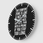 Grappige Motivatie offerte, Comfort Zone vs Hot Tu Grote Klok (Hoek)