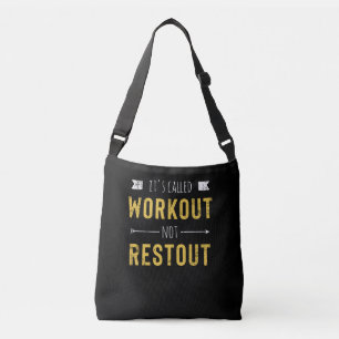 Grappige Motivatie Spreuk Het Heet Workout Crossbody Tas