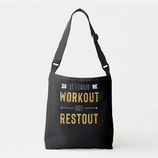 Grappige Motivatie Spreuk Het Heet Workout Crossbody Tas (Voorkant)