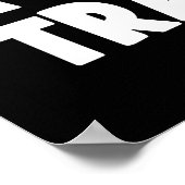 Grappige motivatie, succes is reizen met verkeer poster (Hoek)