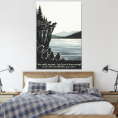 Grappige Motiverende Afbeelding en Citaat Canvas Afdruk (Insitu (Slaapkamer))