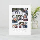 Grappige motiverende eenvoudige fotocollage feestdagenkaart (Staand voorkant)