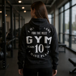 Grappige Motiverende Gym Hoodie voor Fitnessliefhe