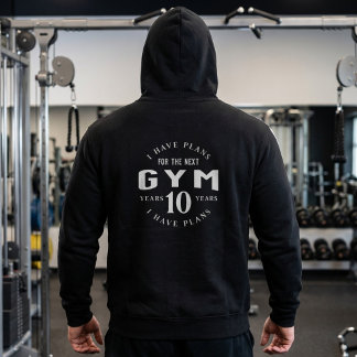 Grappige Motiverende Gym Hoodie voor Fitnessliefhe