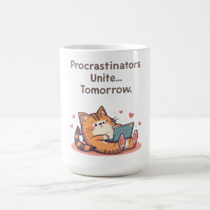 Grappige Motiverende Kat Quote – Universiteit voor Koffiemok