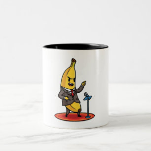 Grappige Motiverende Zakelijke Banaan Koffiemok Tweekleurige Koffiemok