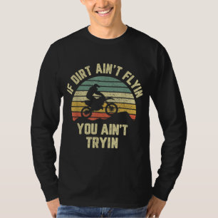 Grappige Motorcross Dirt Bike Retro Racing Dirt Bi T-shirt