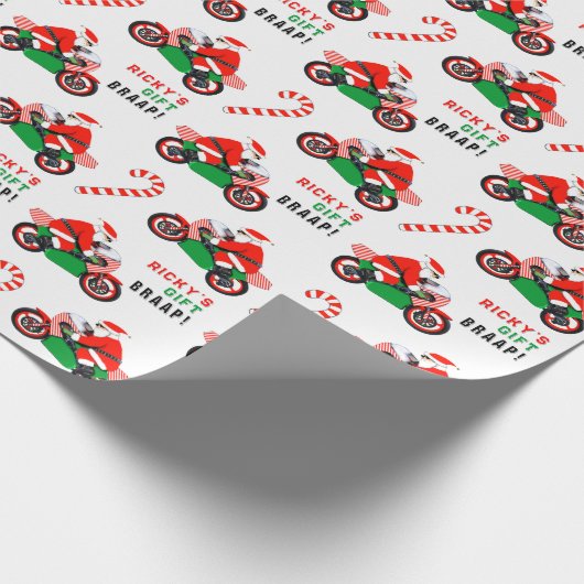 Grappige Motorfiets Motorcross Gift Cadeaupapier (Hoek)