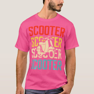 Grappige motorfiets scooter voor motorfiets t-shirt