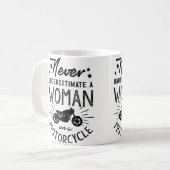 Grappige motorliefhebber motorfiets koffiemok (Voorkant links)