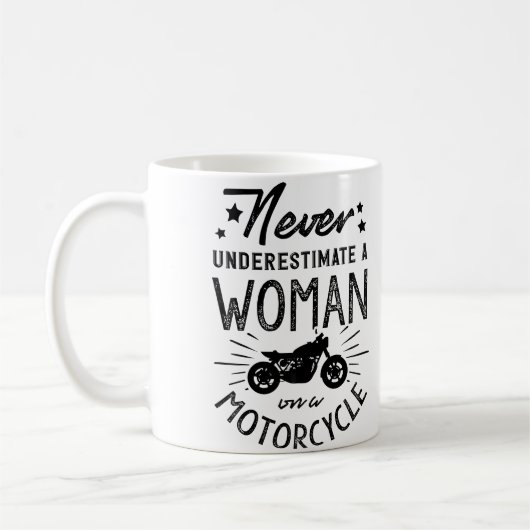Grappige motorliefhebber motorfiets koffiemok (Links)