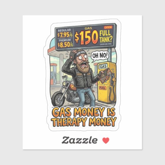 Grappige motorsticker - Maak het net warm Motorage Sticker (Vel)