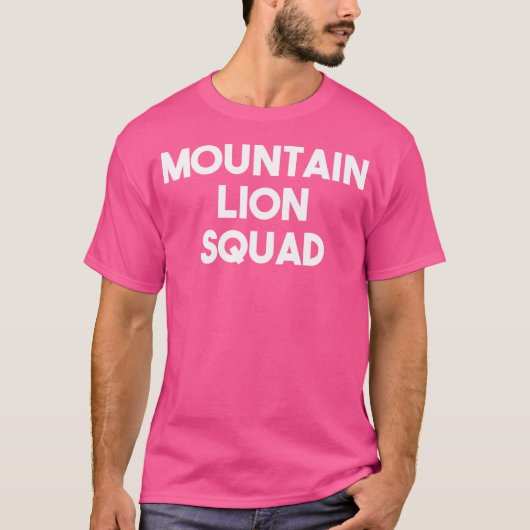 Grappige Mountain Lion liefhebber T-shirt (Voorkant)