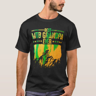 Grappige mountainbike kunst voor mannen Opa Biker  T-shirt