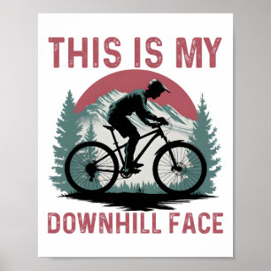 Grappige Mountainbike Mountainbiken Rijder Mtb Ber Poster