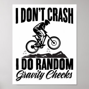 Grappige Mountainbike Mtb-fiets Racen Mountainbike Poster