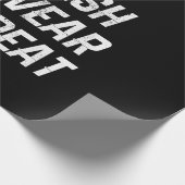 Grappige mountainbike rit crash swear herhalen cadeaupapier (Hoek)