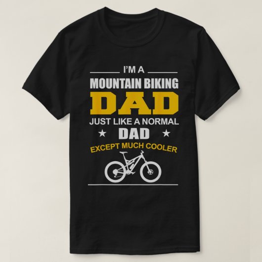 Grappige mountainbike's mountainbike vader t-shirt (Design voorkant)