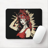 Grappige mousse pads voor Halloween feest Muismat (Met muis)