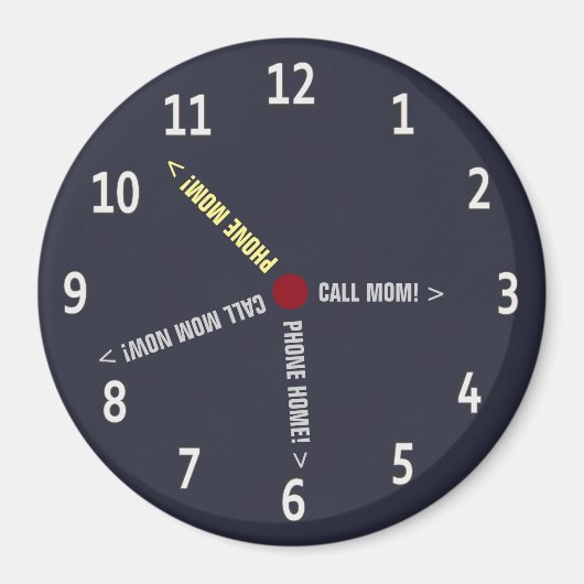 Grappige Moveout Oproep Moeder Memo aangepaste tek Magneet (Voorkant)