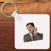 Grappige Mr. Bean Verwarde Meme Sleutelhanger - Hu (Voorkant)