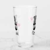 Grappige Mr. Mustache naam Glas (Links)