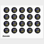 Grappige Muay Thai Coach Boksen Design Ronde Sticker (Vel)