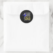 Grappige Muay Thai Coach Boksen Design Ronde Sticker (Tas)