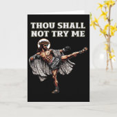 Grappige Muay Thai Heer Jezus Thaise Boksen Kickbo Kaart (Gele Bloem)