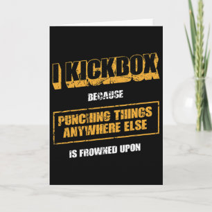 Grappige Muay Thai Kickboksen En Gemengde Vechtkun Kaart