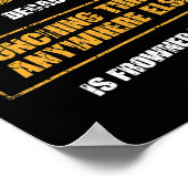 Grappige Muay Thai Kickboksen En Mixed Martial Art Poster (Hoek)