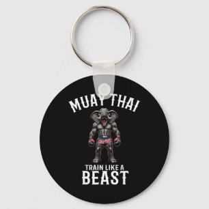 Grappige Muay Thai Olifant - Kickboksen En Olifant Sleutelhanger