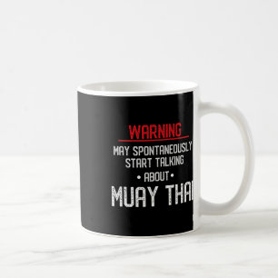 Grappige Muay Thai Waarschuwing - Nak Muay, Kickbo Koffiemok