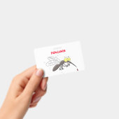 Grappige mug insect cartoonillustratie badge (Handheld)