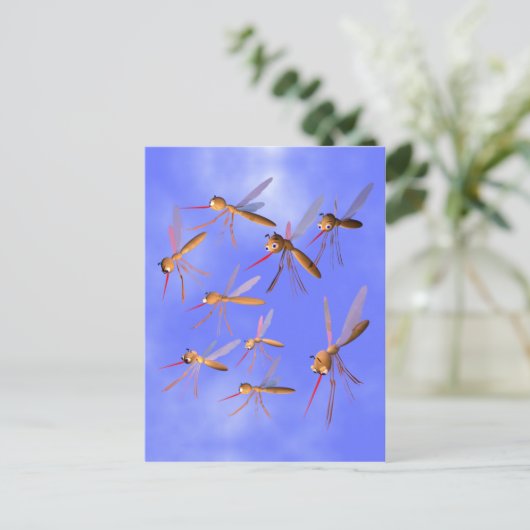 Grappige muggen briefkaart (Staand voorkant)