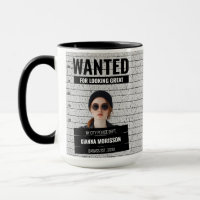 Grappige Mugshot Gezocht Poster Aangepaste Naam & 