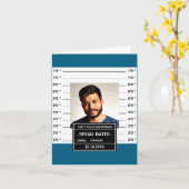 Grappige Mugshot Ster Kaart (Gele Bloem)