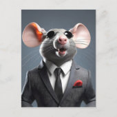 grappige muis cartoon briefkaart (Voorkant)