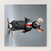 grappige muis cartoon legpuzzel (Horizontaal)